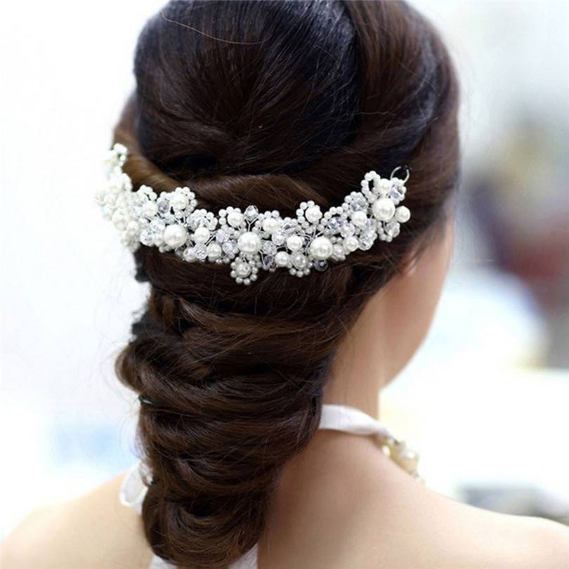 Свадебные украшения для волос: фото аксессуаров в прически невесты
