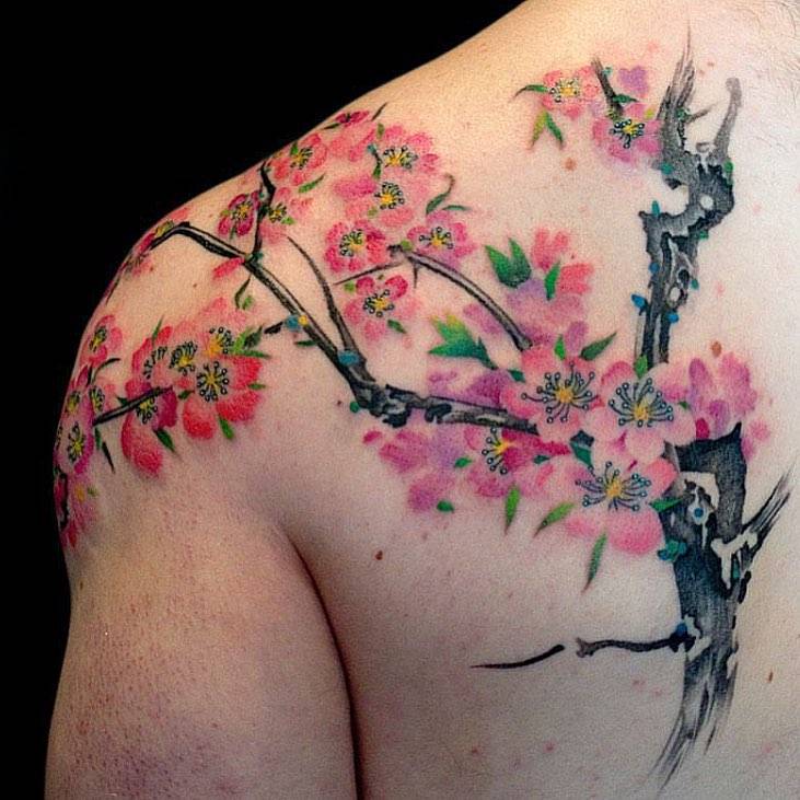 Тату сакура- эскизы и значения татуировок с японской вишней » womanmirror
тату сакура- эскизы и значения татуировок с японской вишней