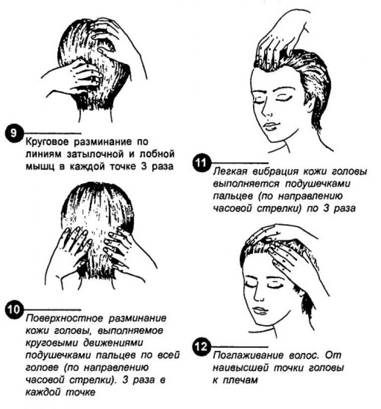 Как делать массаж мужчине когда у него волосы