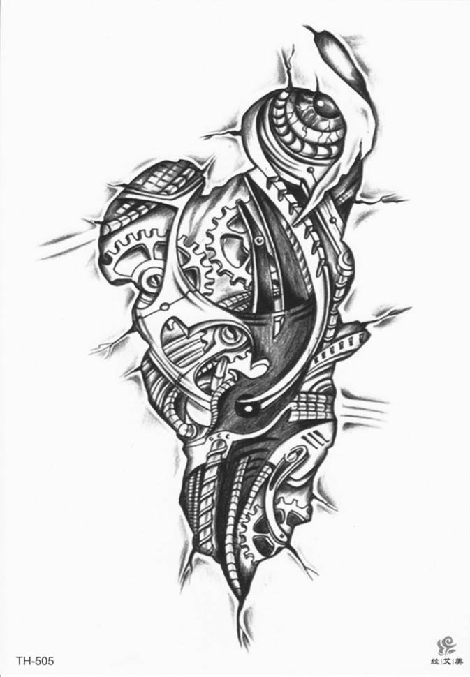 Тату в стиле биомеханика: фото работ, значение татуировок, описание стиля
