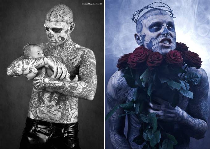 Zombie boy без татуировки — таким его еще не видели (фото)