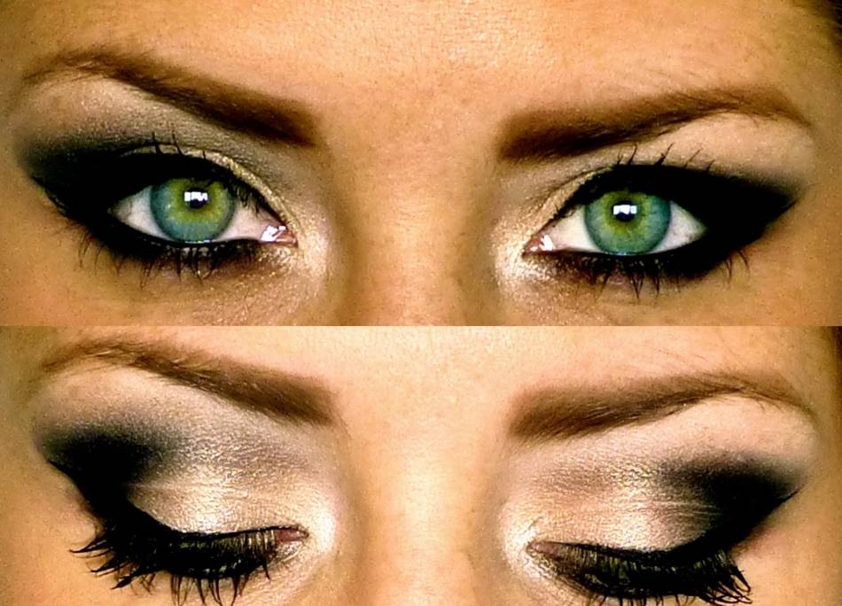 Смоки айс — техника для зеленых глаз