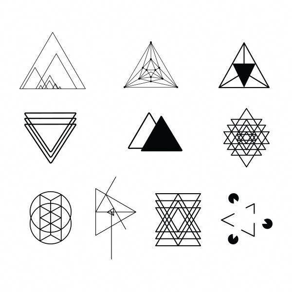 Tattoo • тату треугольник: популярные стили и композиции