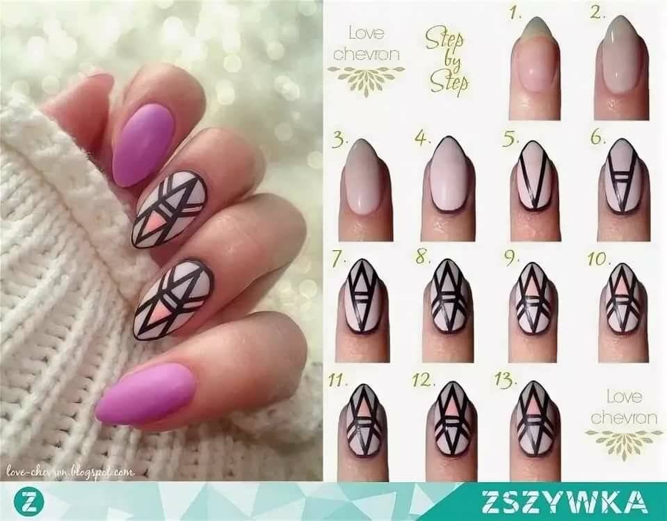 Модный маникюр геометрия 2021: более 100 фото новинок красивого дизайна ногтей | volosomanjaki.com