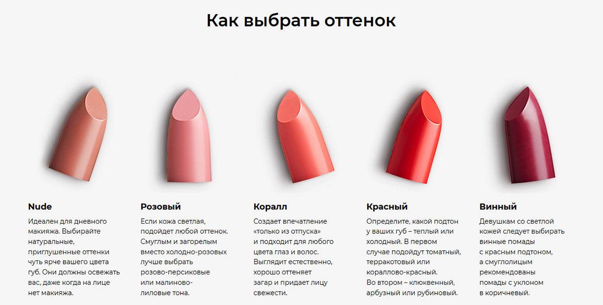 Как подобрать цвет помады для губ к лицу: рекомендации, фото
как правильно подобрать цвет губной помады — modnayadama