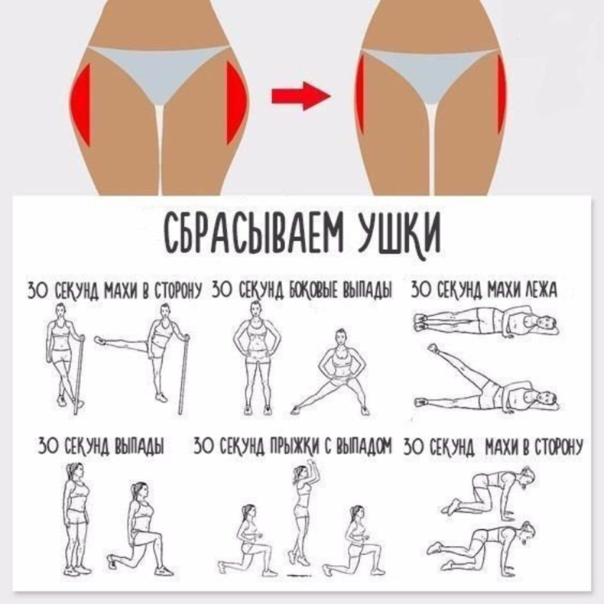 Как убрать галифе на бедрах в домашних условиях