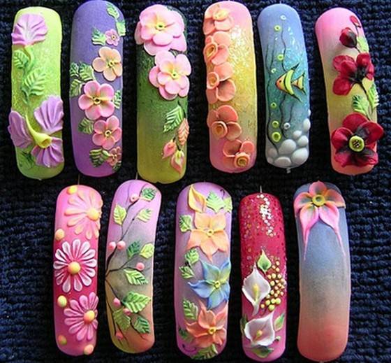 Как сделать лепку на ногтях? — modnail.ru — красивый маникюр
