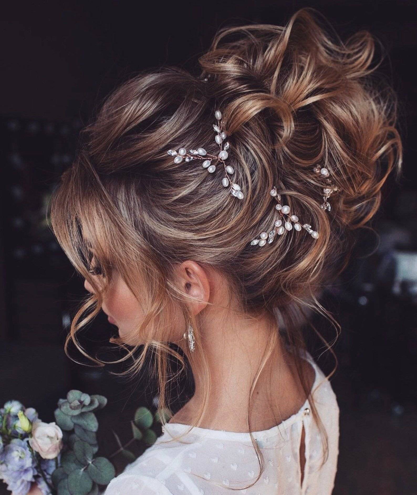 Прически на свадьбу для каждого типа волос - фото ???? свадебные прически