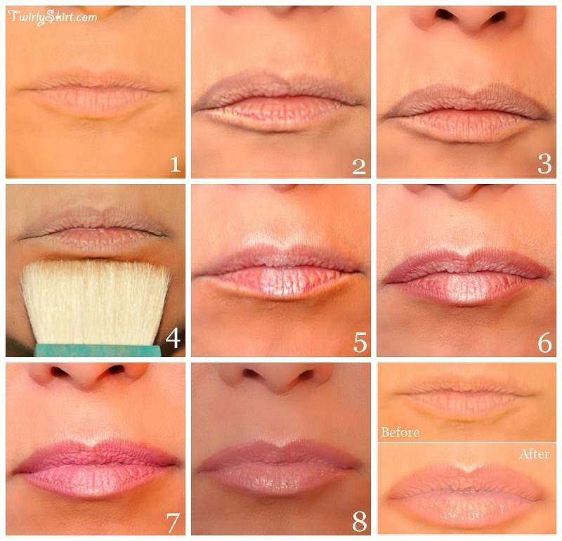 Пошаговый урок для идеальных красных губ. как увеличить губы помадой?