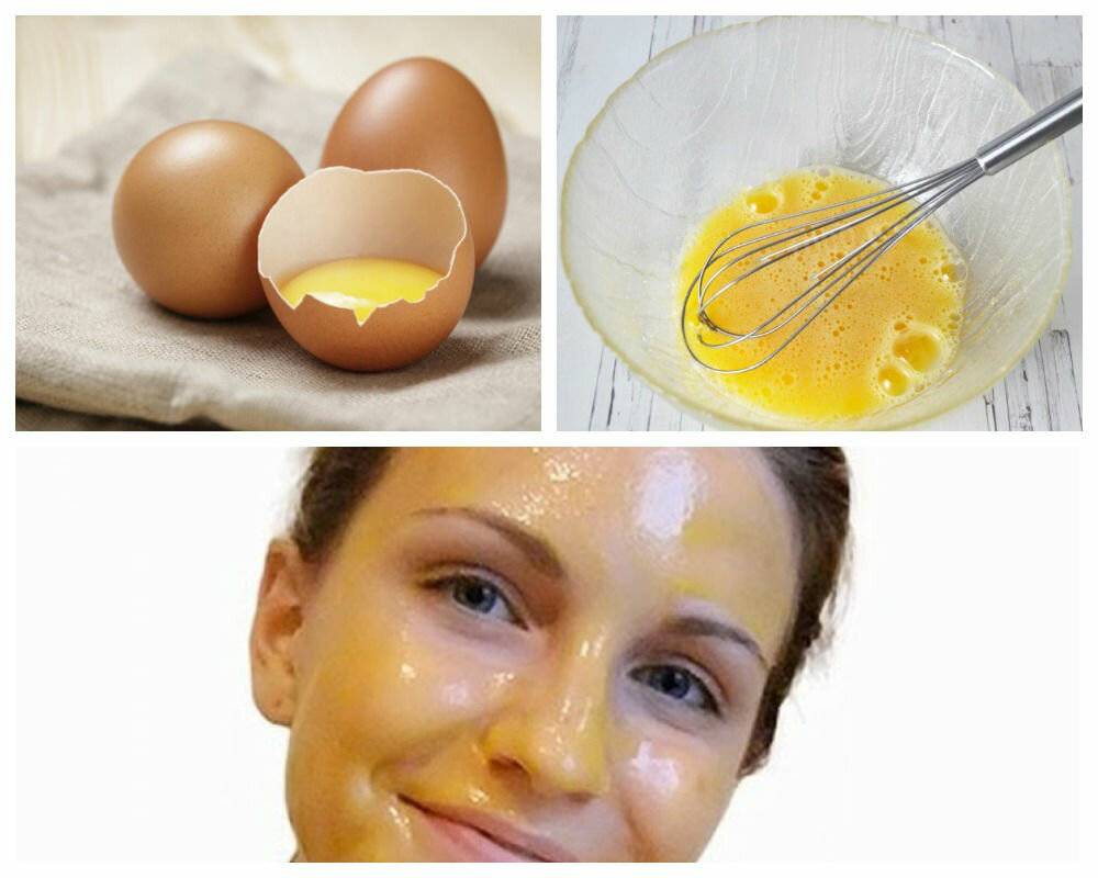 Маска для лица с яйца подтягивающая