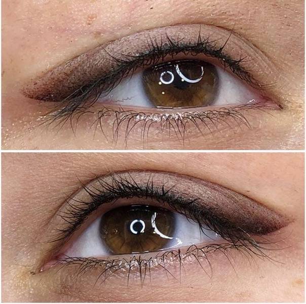 Татуаж глаз с растушевкой- фото до и после, отзывы