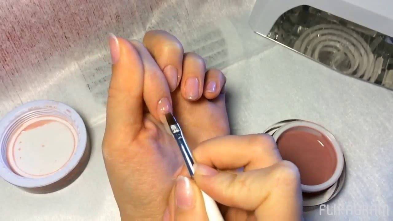 Наращивание ногтей на верхние формы гелем пошагово для начинающих в домашних условиях с фото простые
