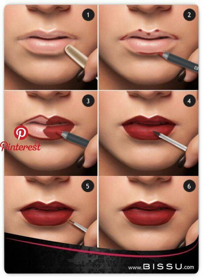 Как правильно накрасить губы - красим ровно и красиво (примеры макияжа)丨«аромакод»
