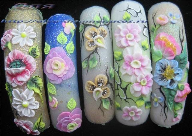 Лепка на ногтях: секреты работы с акриловыми составами | красивые ногти - дополнение твоего образа