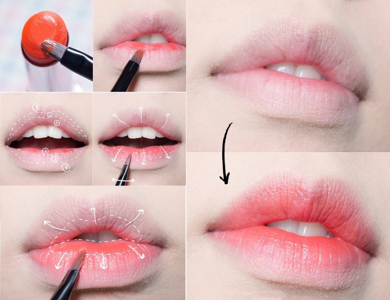 Как увеличить губы макияжем, добиваемся push-up эффекта