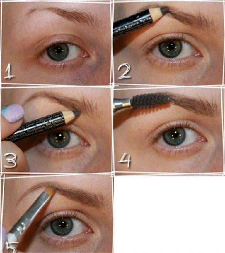Как правильно красить брови карандашом - пошаговая инструкция поэтапно с фото | top100beauty