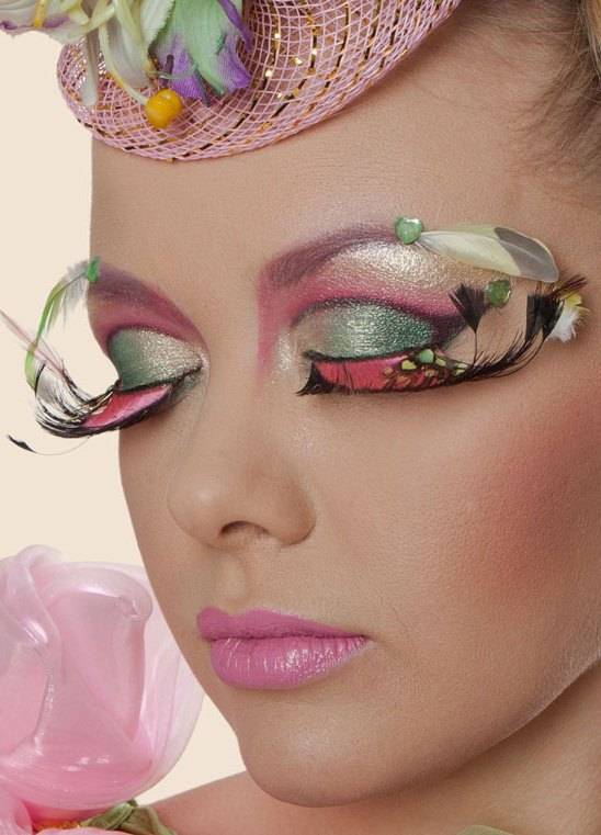 Фантазийный макияж, создание необычного, креативного, художественного make-up