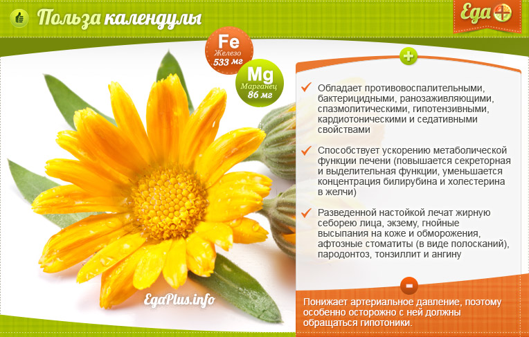 Календула для лица - рецепты от морщин, прыщей, пигментных пятен