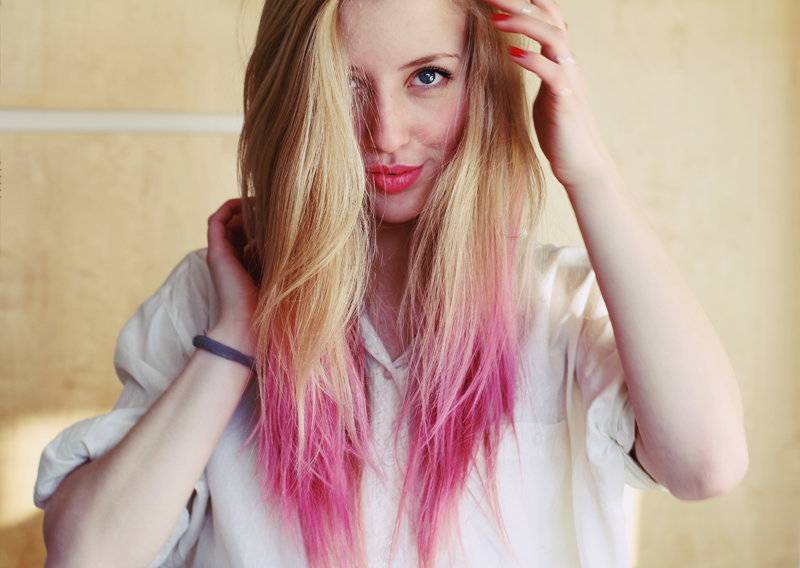Как можно покрасить кончики волос в 13 лет