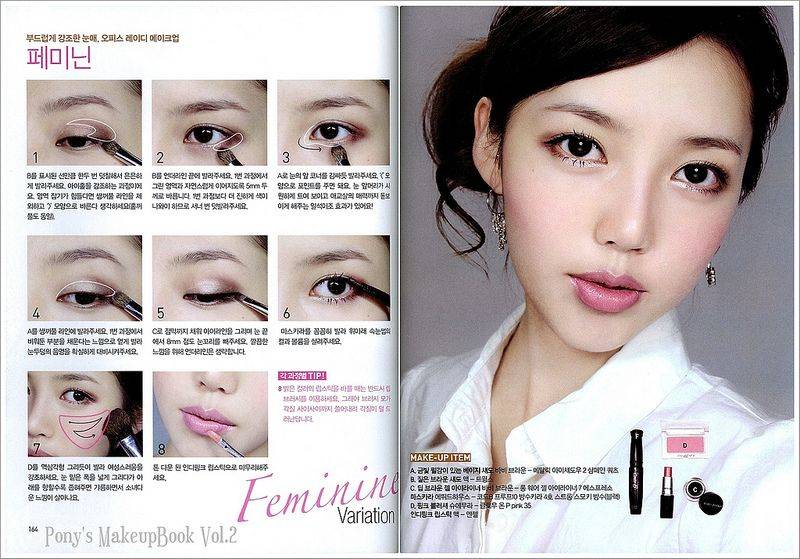 Макияж для японских глаз. пошаговая техника нанесения японского макияжа. | прическа и макияж