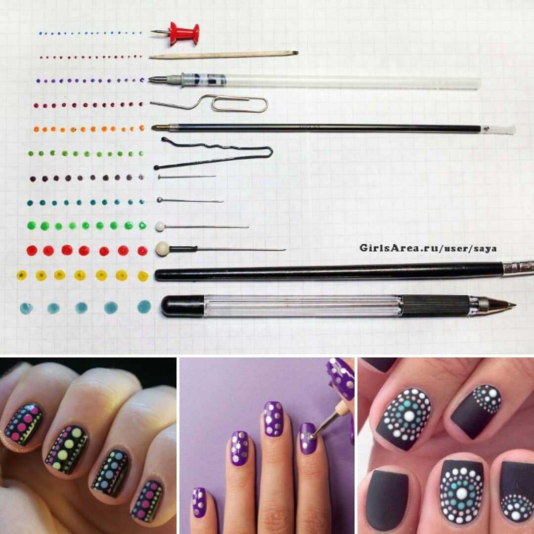 Маникюр с точками: 100+ фото модных новинок дизайна ногтей