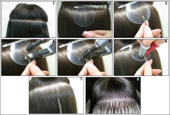 Ленточное наращивание волос: технология выполнения, плюсы и минусы метода, противопоказания и уход за волосами после процедуры