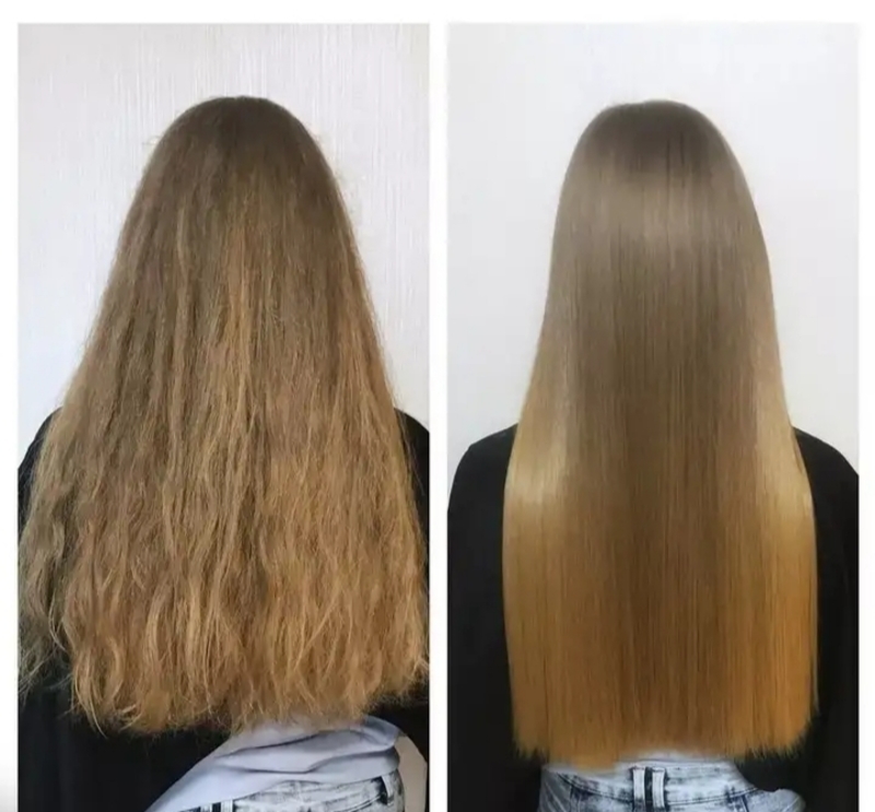 Ботокс и кератин для волос фото до и после