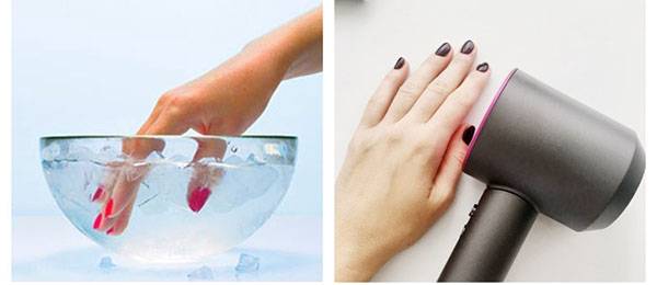 Несколько советов о том, как ускорить высыхание обычного лака на ногтях