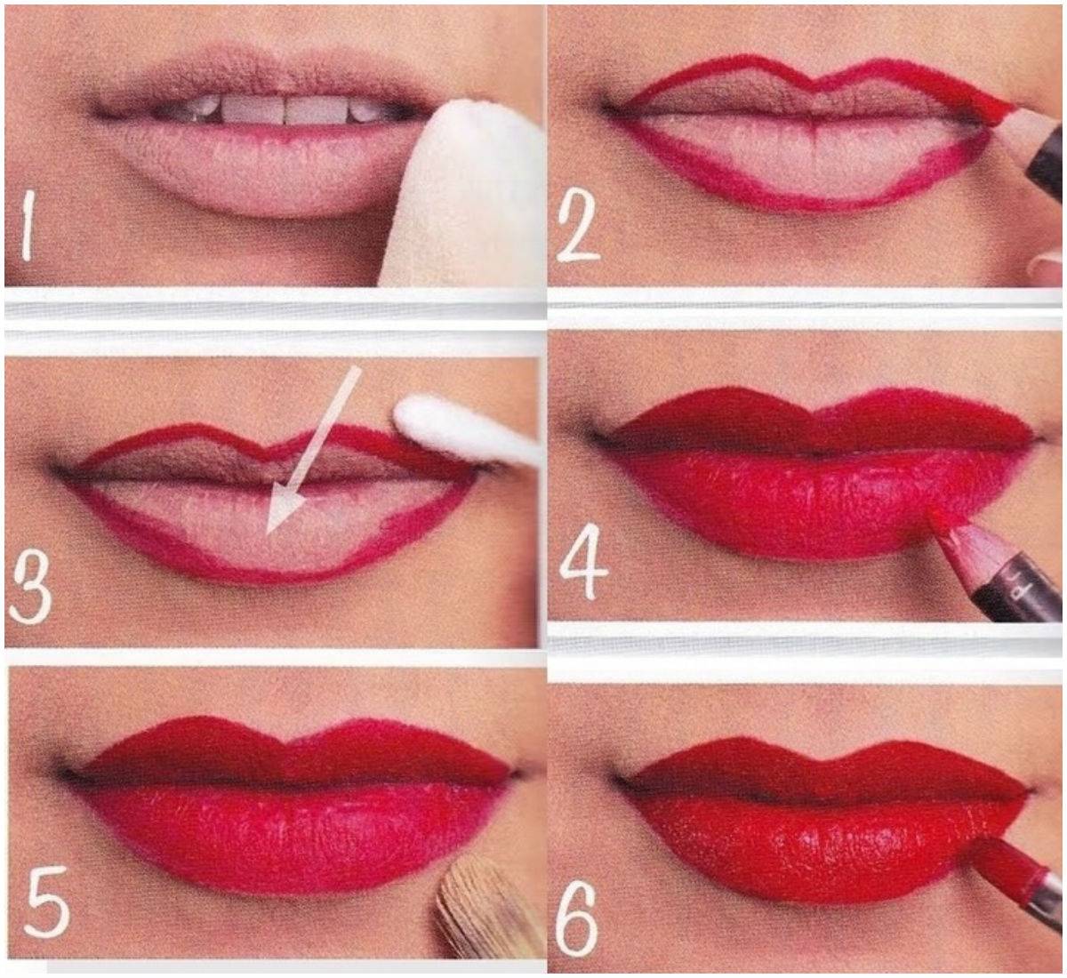 Как правильно красить губы красной помадой? 9 хитростей