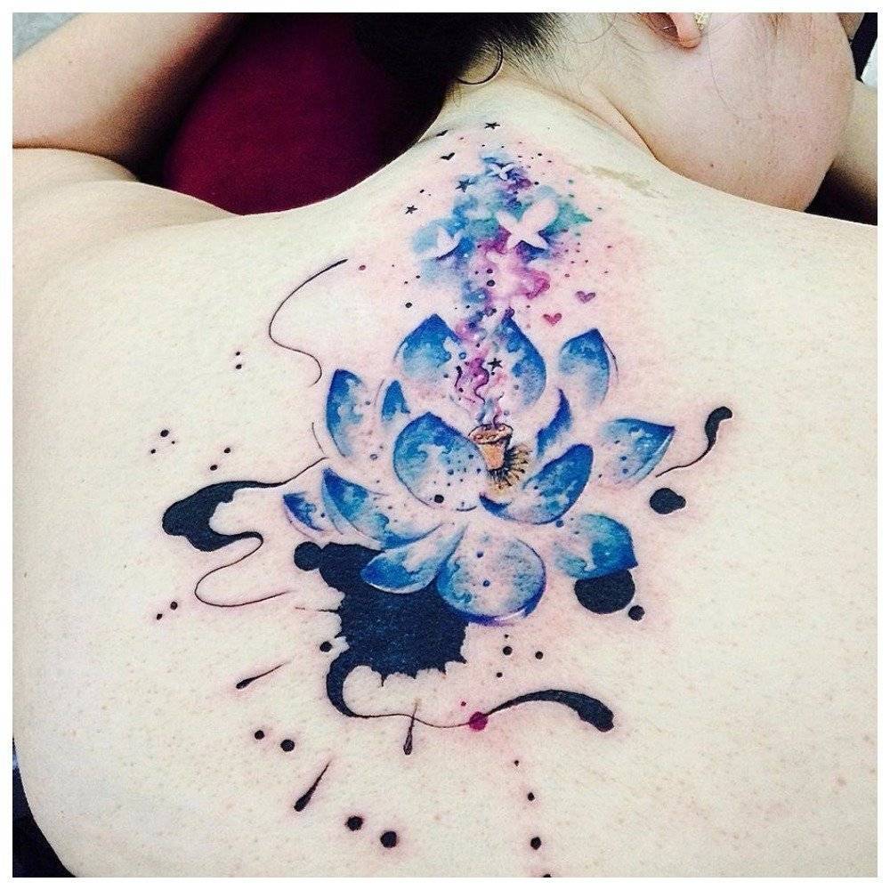 Тату акварель– новейшая живописная техника в искусстве татуирования