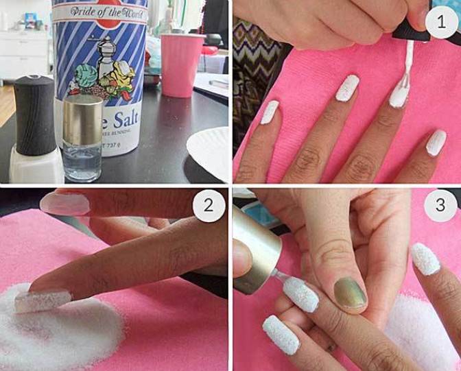 Маникюр с песком: как наносить, дизайн ногтей, фото и видео
