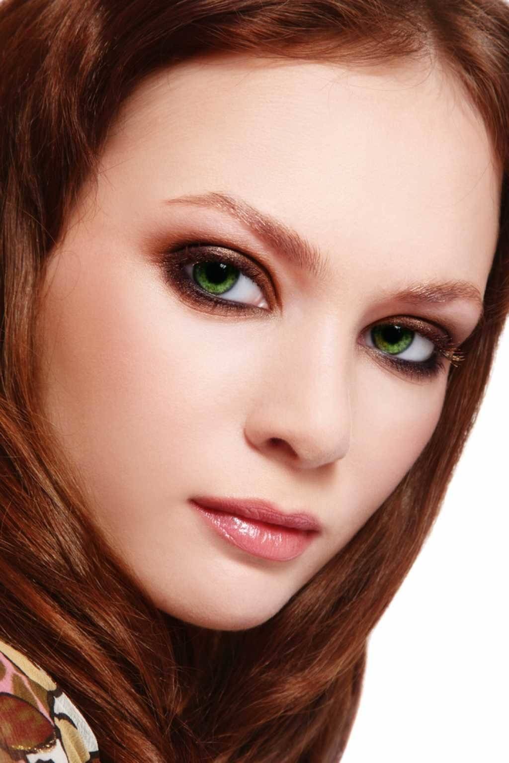 Макияж для рыжеволосых с зелеными глазами: фото