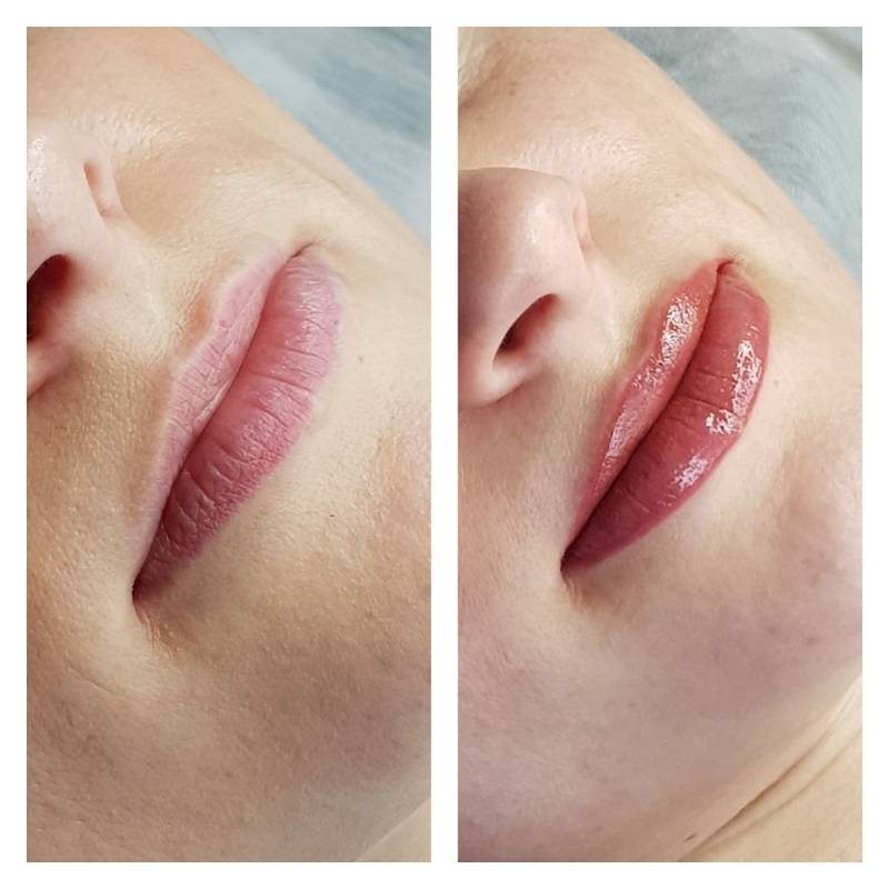 Техники перманентного макияжа губ фото