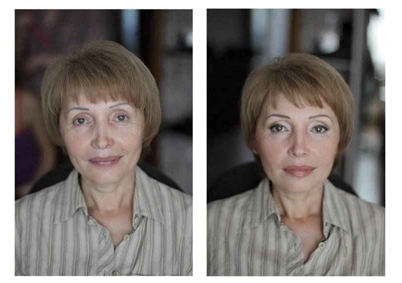 Модный макияж после 45 лет - пошаговое выполнение