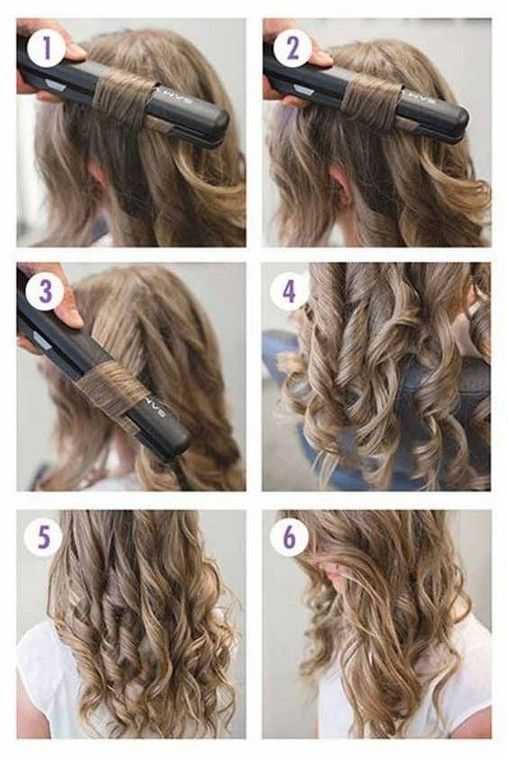 Как накрутить волосы утюжком для выпрямления на длинные волосы