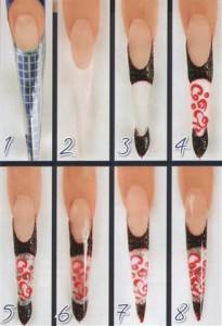 О форме ногтей стилет: наращивание маникюра, как сделать ногти острыми