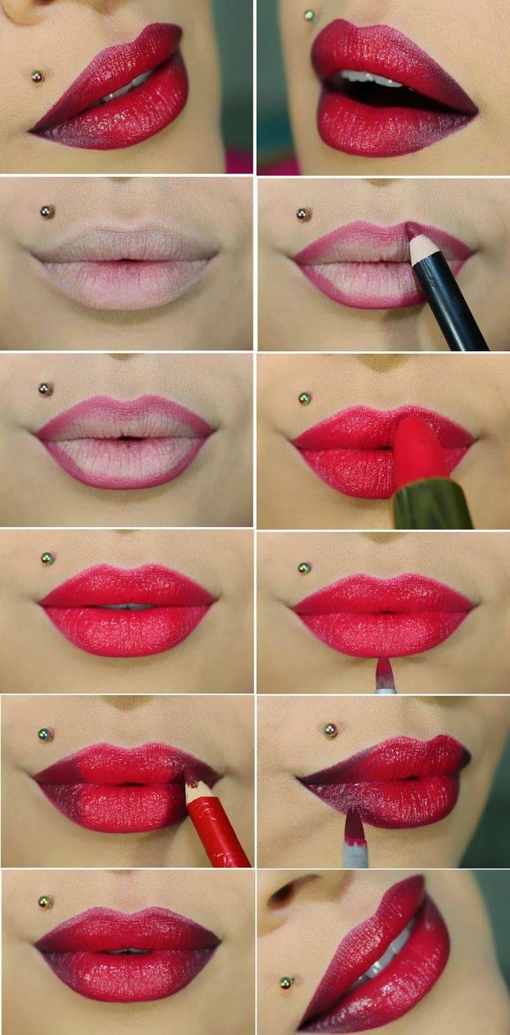 Как сделать губы красными без помады - wikihow