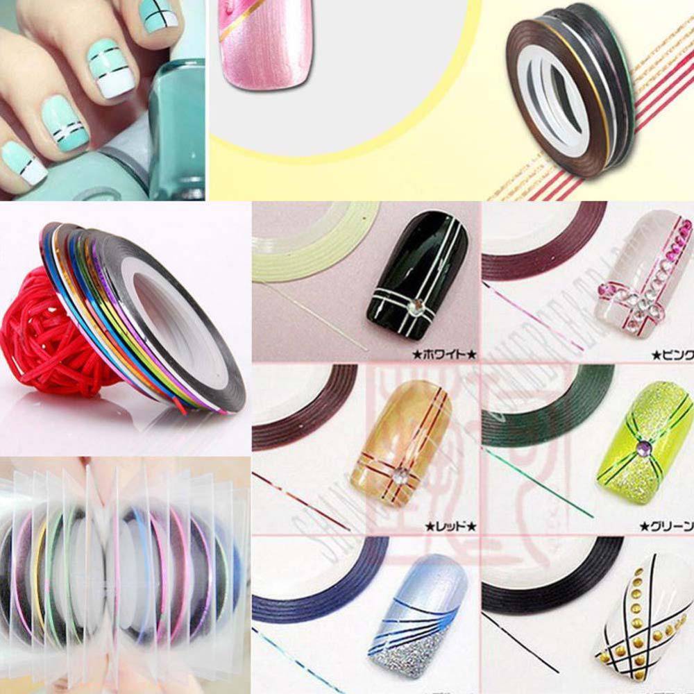 Дизайн ногтей с полосками: 100 фото, новые идеи маникюра
