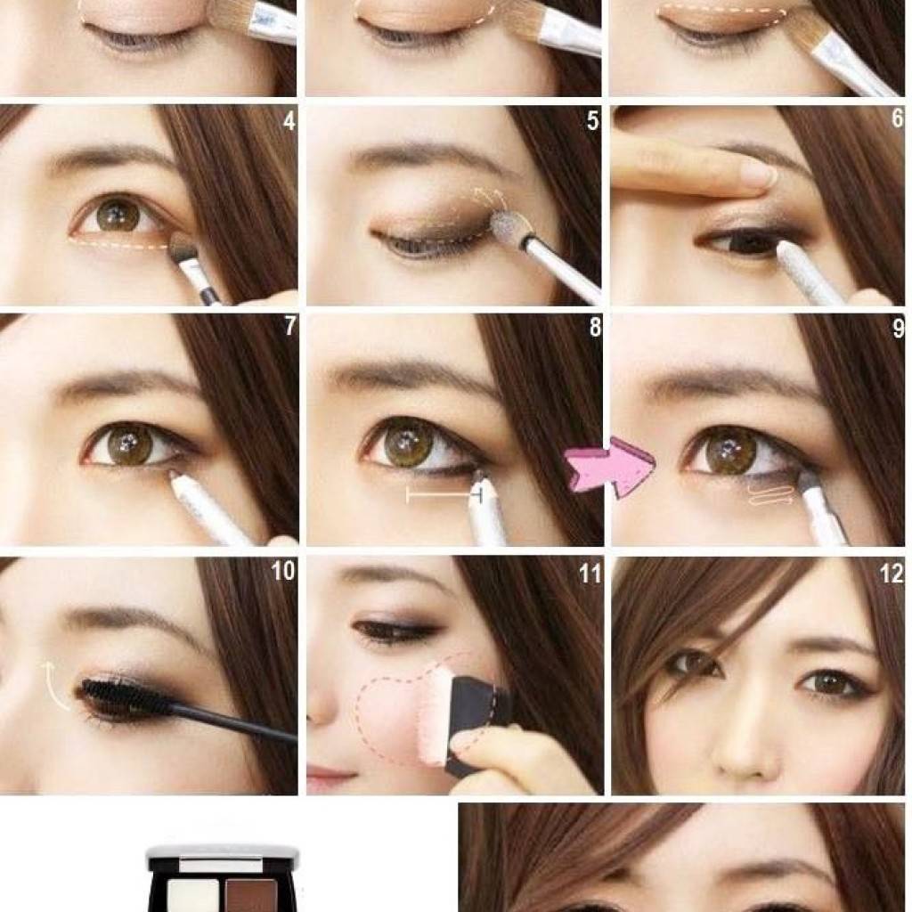 Как сделать корейский макияж для европейских глаз