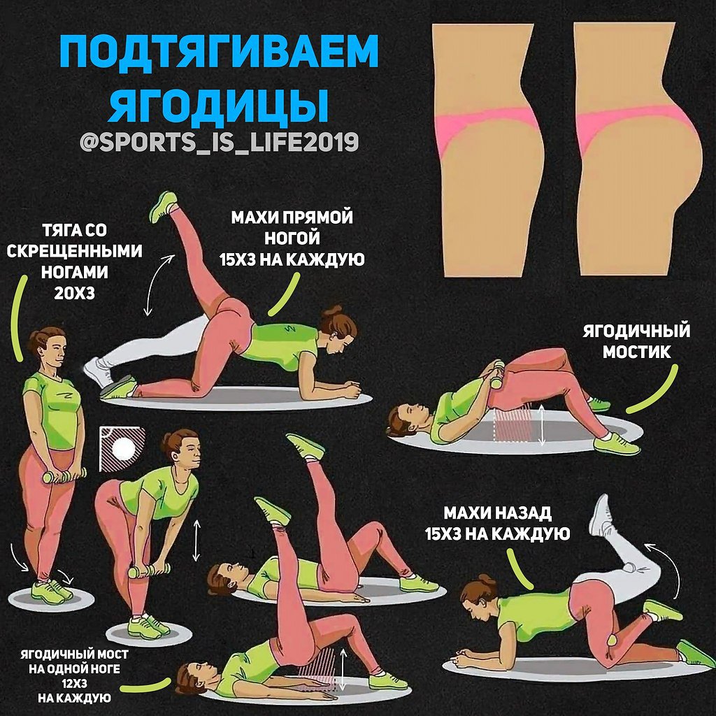 Как уменьшить объем бедер и ягодиц