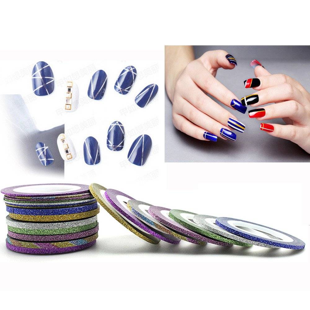 Маникюр с полосками-лентами на ногтях — modnail.ru — красивый маникюр