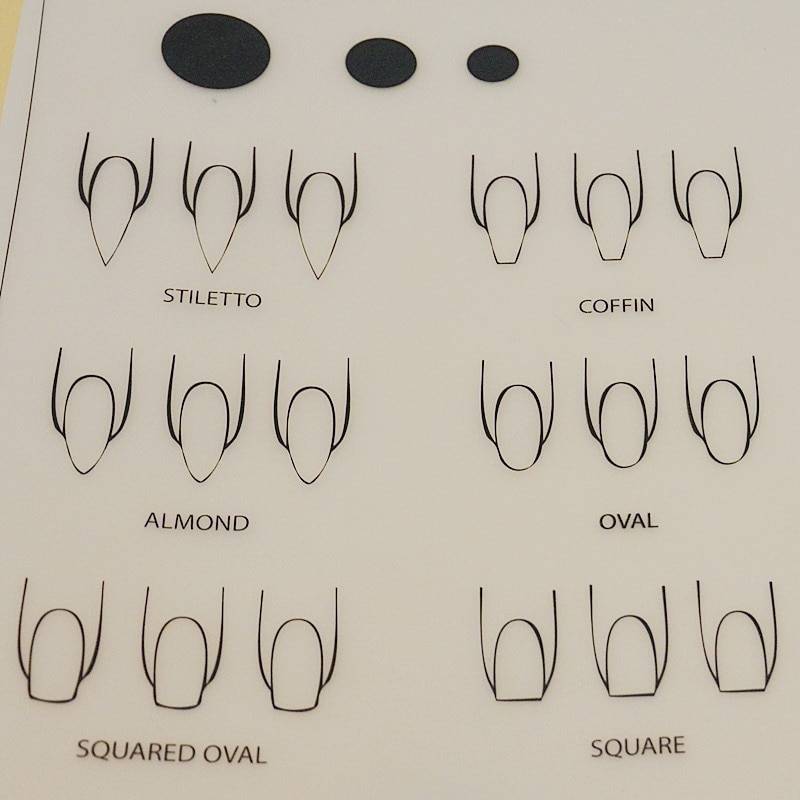 Выбрать форму ногтей для трапециевидной формы