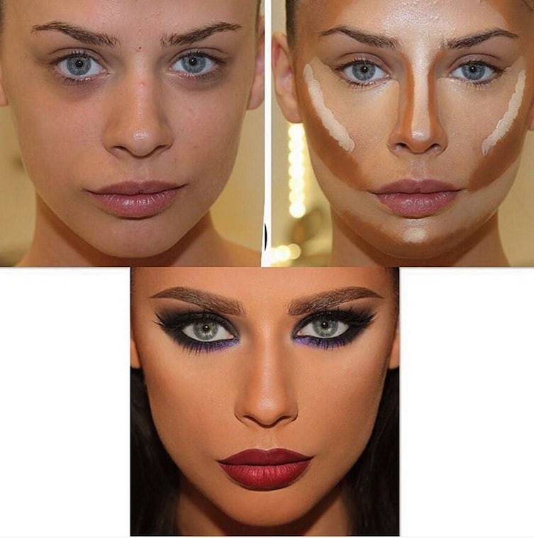 Правильный макияж для круглого лица :: syl.ru