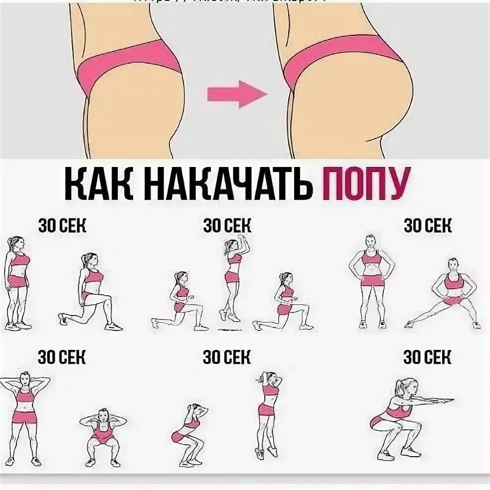 Качаем ягодицы в домашних условиях — комплекс из 5 упражнений