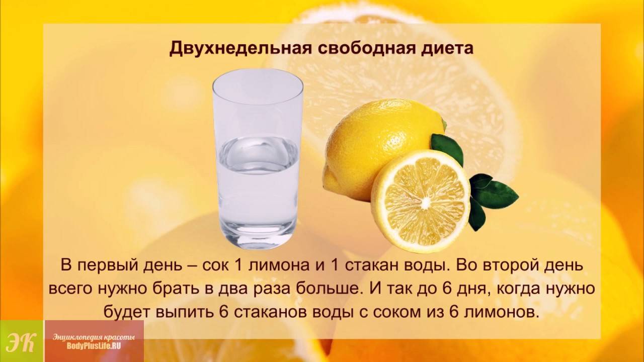 Лимонная диета для похудения: меню на 2, 3, 7, 14 дней