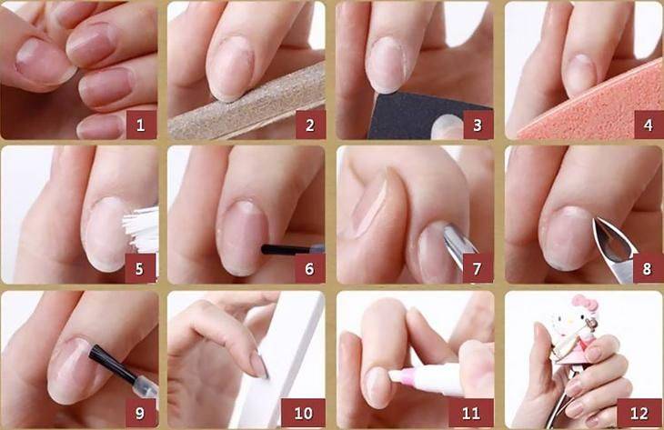 Как изменить форму ногтей в домашних условиях на руках?