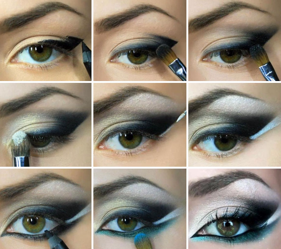 Дневной макияж для зеленых глаз: пошаговое фото с описанием всех действий
