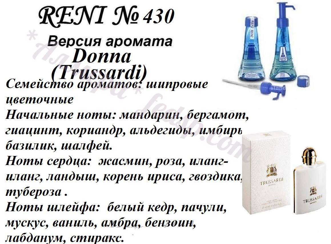 Духи donna trussardi: описание аромата (отзывы) :: syl.ru