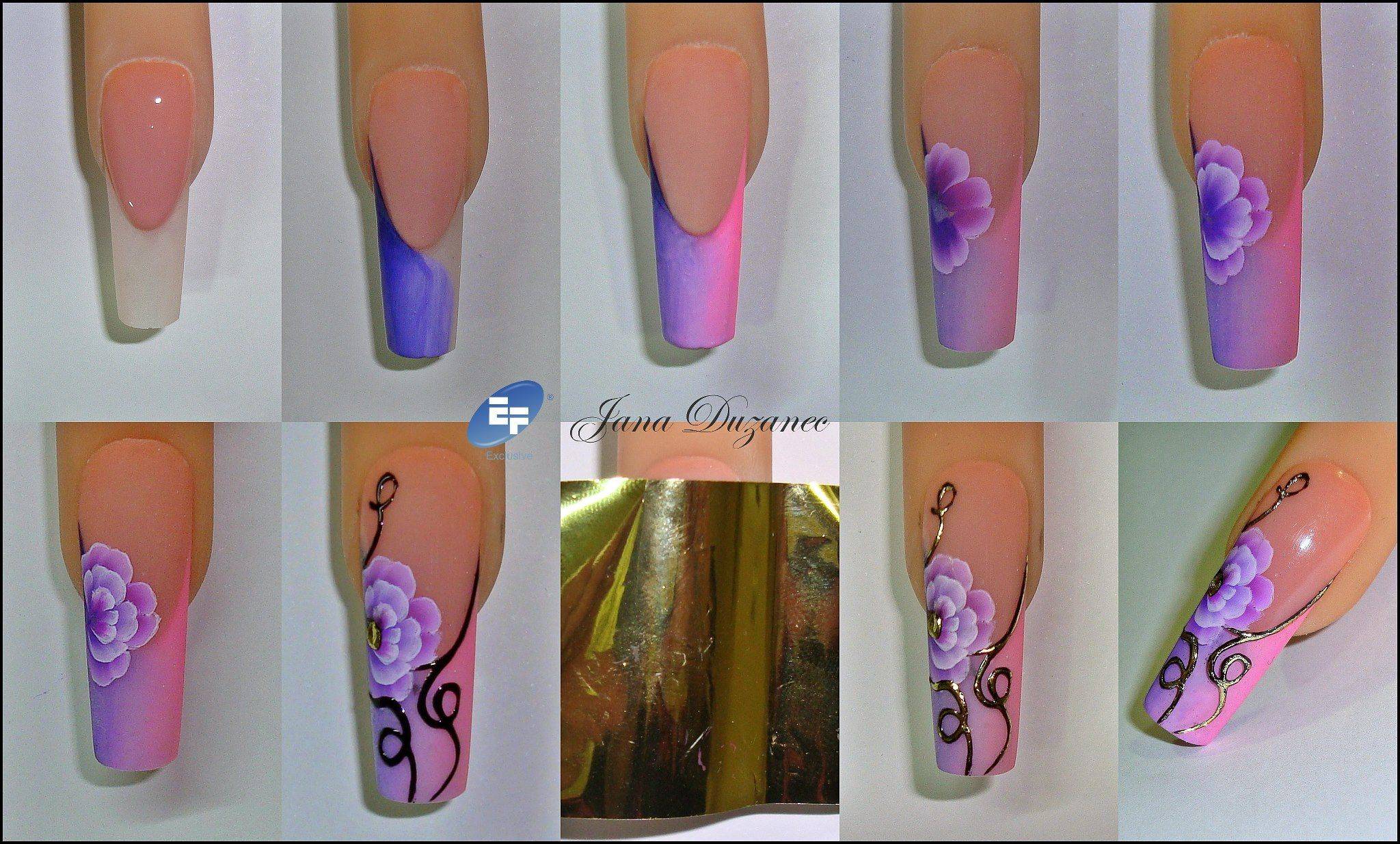 Как рисовать на ногтях акриловыми красками