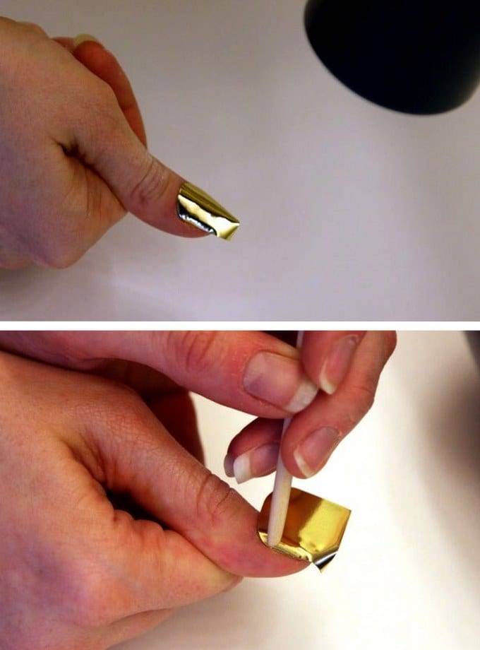Как пользоваться фольгой для ногтей для создания дизайна маникюра